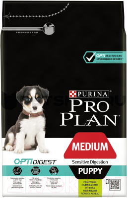 Сухой корм для собак Pro Plan Puppy Digestion c ягненком и рисом (14кг)