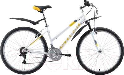 Велосипед STARK Luna 26.1 V 2019 (16, белый/желтый/серый)