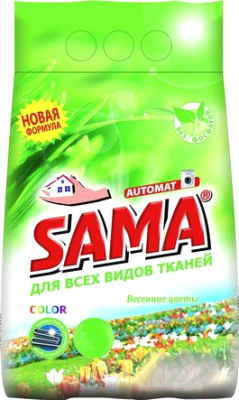 Стиральный порошок Sama Automat весенние цветы бесфосфатный (3кг)
