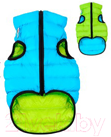 Куртка для животных AiryVest 1608 (S, салатовый/голубой)