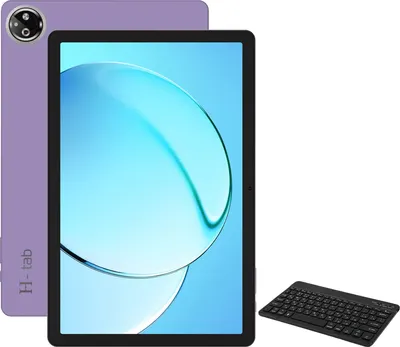 Планшет Horizont H-Tab Crystal 6GB/128GB LTE (с чехлом и клавиатурой, фиолетовый) - 