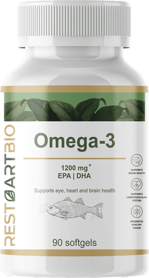 Жирные кислоты Restartbio Омега 3 1200мг EPA 660мг DHA 440мг