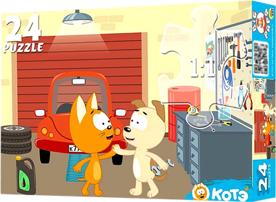 Пазл РЫЖИЙ КОТ Котэ / ПУ24-3125 - 