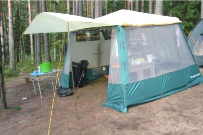 Туристический шатер GREENELL Веранда комфорт V2 (коричневый)