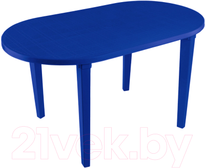 Стол пластиковый Стандарт Пластик Групп Овальный 140х80 (синий)