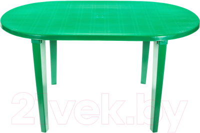 Стол пластиковый Стандарт Пластик Групп Овальный 140х80 (темно-зеленый)