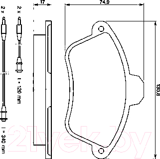 

Тормозные колодки Bosch, 0986460951