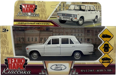 Автомобиль игрушечный Технопарк Ваз-2103 жигули / 2103-12-WH