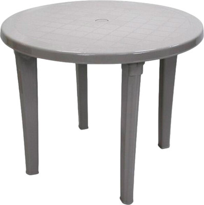 Стол пластиковый Ellastik Plast Элластик Круглый 95x95x74 (серый) - 
