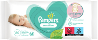 Влажные салфетки детские Pampers Sensitive (80шт) - 