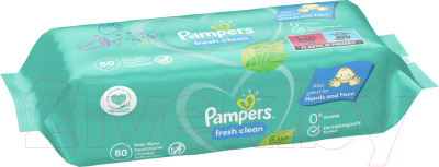 Влажные салфетки детские Pampers Fresh Clean (80шт)