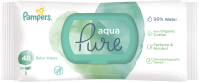 Влажные салфетки детские Pampers Aqua Pure (48шт) - 