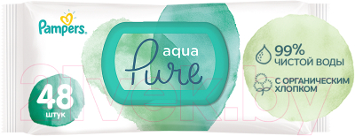 Влажные салфетки детские Pampers Aqua Pure (48шт)