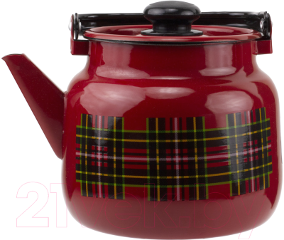Чайник Лысьвенские эмали Шотландка С-2710 П2/8ВшРч