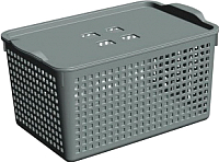 Корзина Violet Лофт / 644108 (5.3л, серый) - 