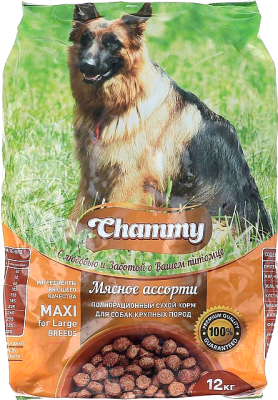 Сухой корм для собак Chammy Мясное ассорти (12кг)
