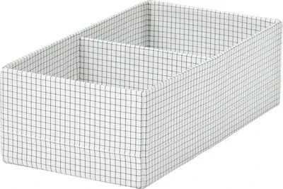 Ящик для хранения Ikea Stuk 006.215.23 (белый/серый) - 
