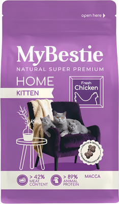 Сухой корм для кошек MyBestie Хоум Киттен / 4520-10-MBH-CAT