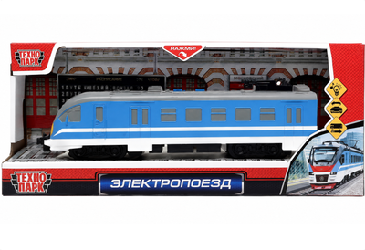 Поезд игрушечный Технопарк EP2D-30PL-BU