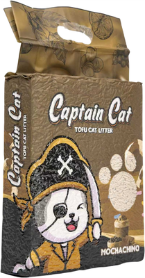 Наполнитель для туалета Captain Cat Тофу Мокачино (7л/2.5кг) - 