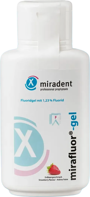 Гель для полости рта Miradent Mirafluor gel Клубника 605801 (250мл) - 
