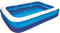 Надувной бассейн Jilong Giant Rectangular Pool 2-Ring 200x150x50 / 10291-1 (синий) - 