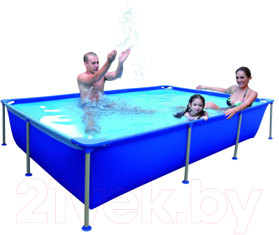 Каркасный бассейн Jilong Rectangular Steel Frame Pools / 17013 (синий)
