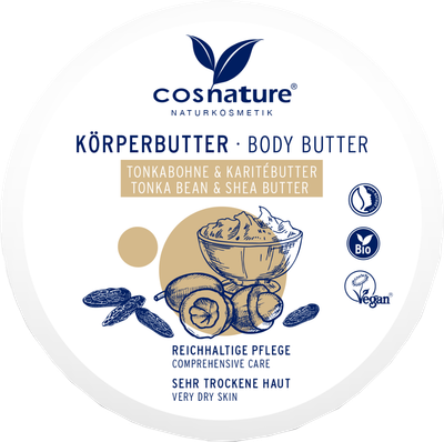 Крем для тела Cosnature Бобы тонка и масло карите Питательный (200мл) - 