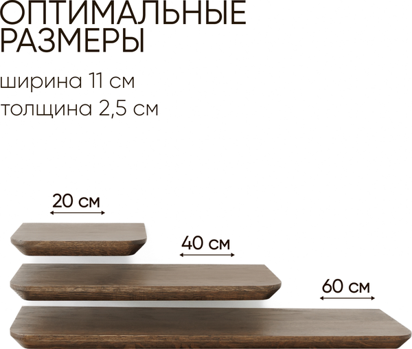 Комплект полок Stal-Massiv UrbansMix11