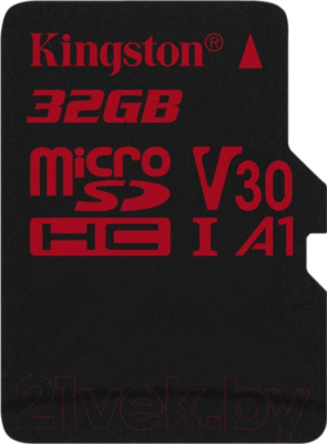 Карта памяти Kingston Canvas React microSDHC (Class10) 32GB (SDCR/32GBSP)