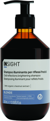 Оттеночный шампунь для волос Insight Blonde Cold Reflections Brightening (350мл, стекло) - 