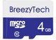 Карта памяти BreezyTech MicroSD 4GB Class 10 (без адаптера) - 