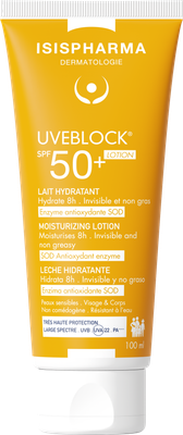 Молочко солнцезащитное ISISPHARMA Uveblock Lotion SPF 50+ (100мл) - 