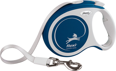 Поводок-рулетка Flexi Comfort Plus Tape (S, 5м, Blue) - 