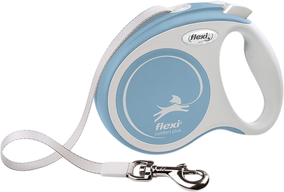 Поводок-рулетка Flexi Comfort Plus Tape (S, 5м, Light Blue) - 
