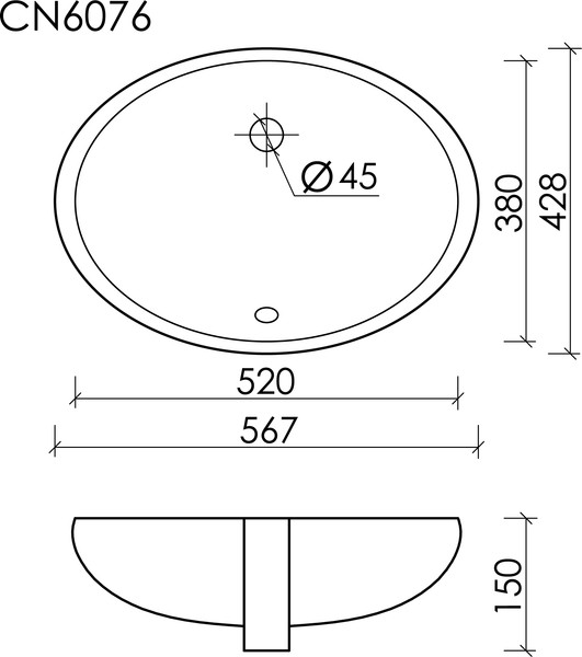 Купить Умывальник Ceramica Nova Element CN6076  