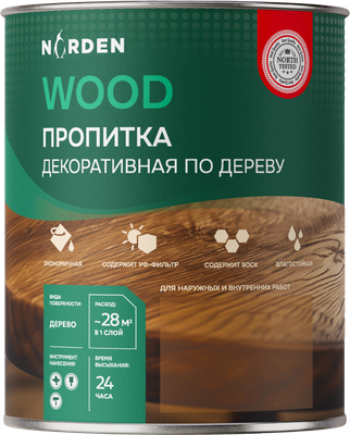 Пропитка для дерева NORDEN декоративная