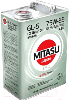 Трансмиссионное масло Mitasu LX Gear Oil 75W85 LSD / MJ-415-4 (4л)