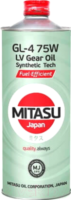 Трансмиссионное масло Mitasu Ultra LV Gear Oil 75W / MJ-420-1 (1л)