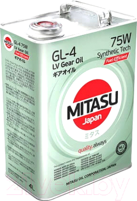 Трансмиссионное масло Mitasu Ultra LV Gear Oil 75W / MJ-420-4 (4л)