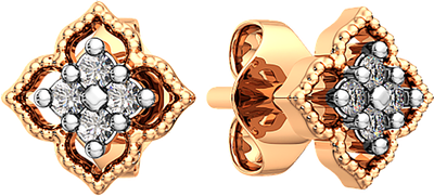 Серьги из розового золота ZORKA 3101365.14K.R