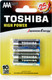 Комплект батареек Toshiba LR03 4BP (4шт) - 