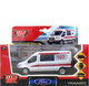Автомобиль игрушечный Технопарк TRANSIT-12AMB-WH - 