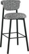 Стул барный Stool Group Брэнан / MT12085-19 BL (черно-белый/черный) - 