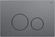 Кнопка для инсталляции РЕХАУ Nova Orb Steel (нержавеющая сталь графитовый матовый) - 