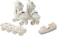 Ролики-коньки Happy Baby Skrolls 50057 (S, blue flowers) -