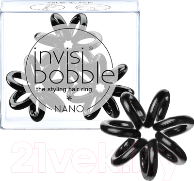Набор резинок для волос Invisibobble Nano True Black