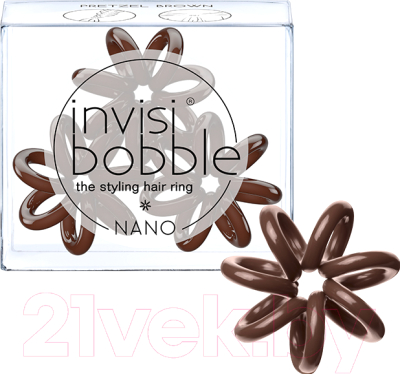 Набор резинок для волос Invisibobble Nano Pretzel Brown