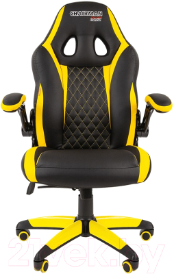 Кресло геймерское Chairman Game 15 (черный/желтый)
