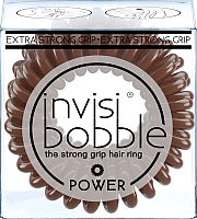 Набор резинок для волос Invisibobble Power Pretzel Brown - 